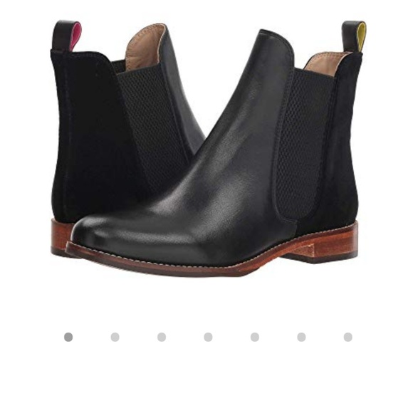 NWT | Joules Black Leather Chelsea Boot 9 - Picture 4 of 5